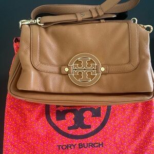 Tory Burch Tan Leather Shoulder Bag